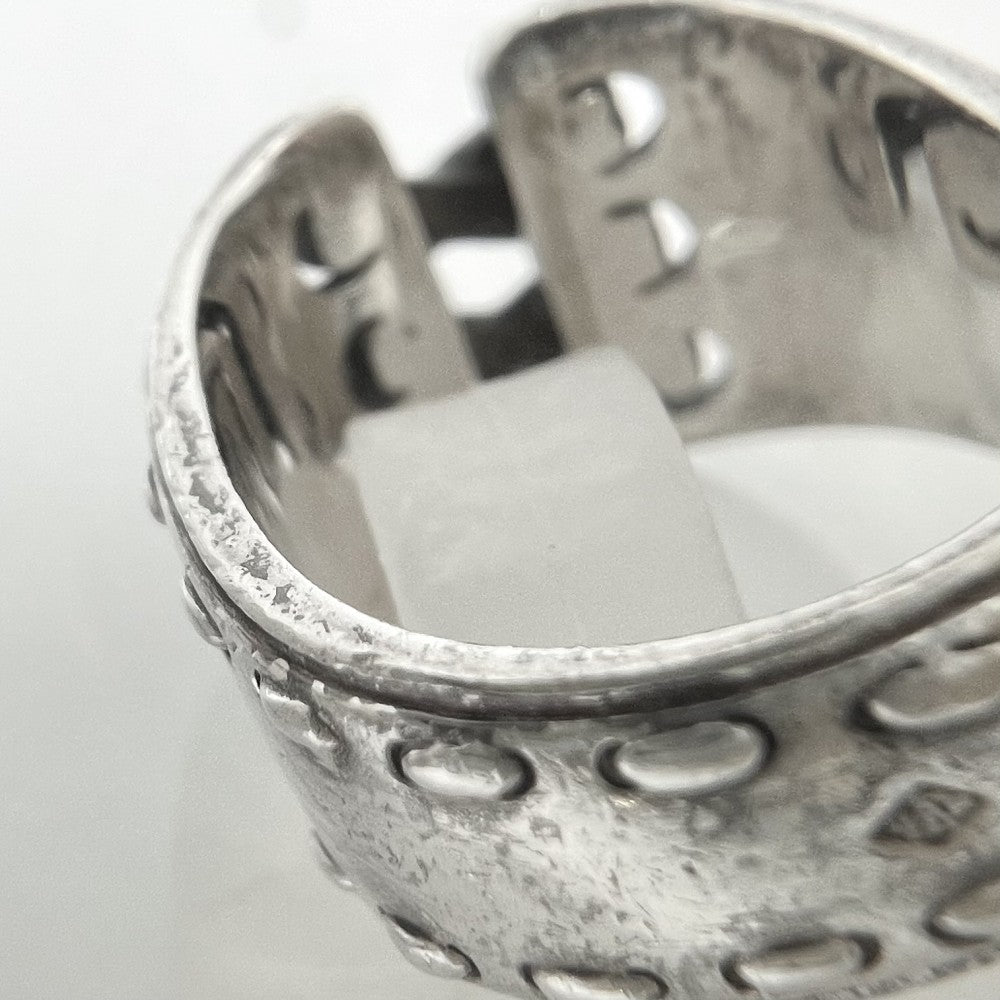 HERMES エルメス 指輪 メキシコ リング アクセサリー ジュエリー 小物 51サイズ シルバー925 約9号 シルバー レディース 約7.9g【中古品】