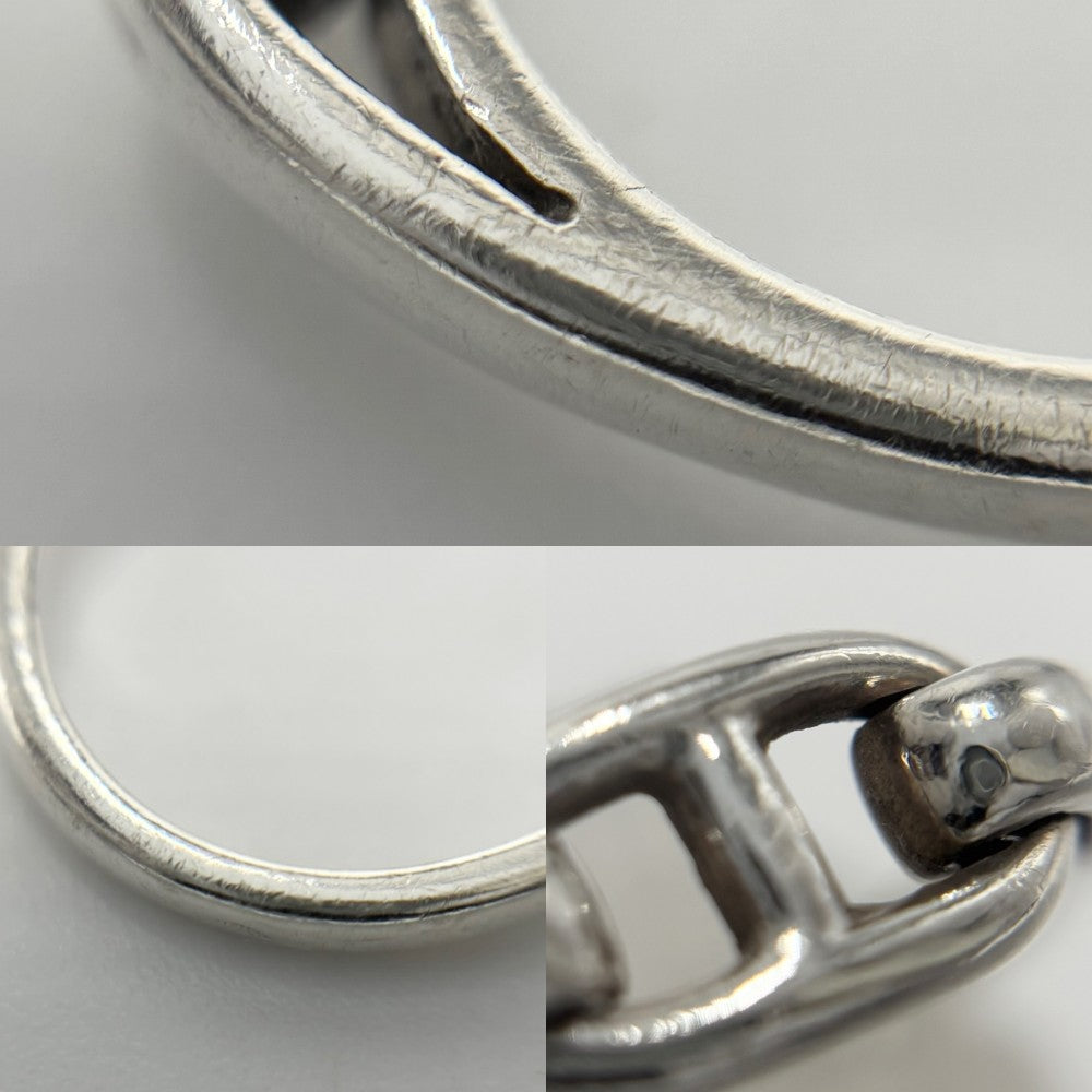 【開店SALE】 HERMES エルメス 指輪 シェーヌダンクル リング アクセサリー ジュエリー 小物 50サイズ シルバー925 約9号 シルバー レディース 約3.2g【中古品】