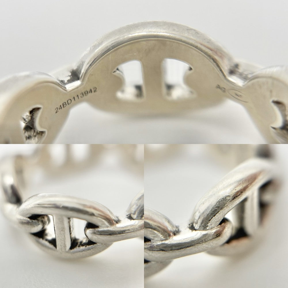 【開店SALE】 HERMES エルメス 指輪 シェーヌダンクル アンシェネ アクセサリー ジュエリー 小物 51サイズ シルバー925 約11号 レディース 約5.6g【中古品】
