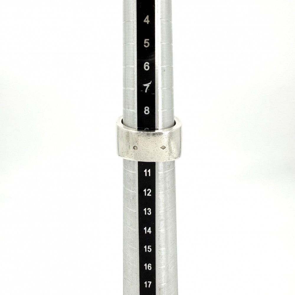 【開店SALE】 HERMES エルメス 指輪 カッティング リング アクセサリー ジュエリー 51サイズ シルバー925 約9.5号 レディース 約14.7g【中古品】