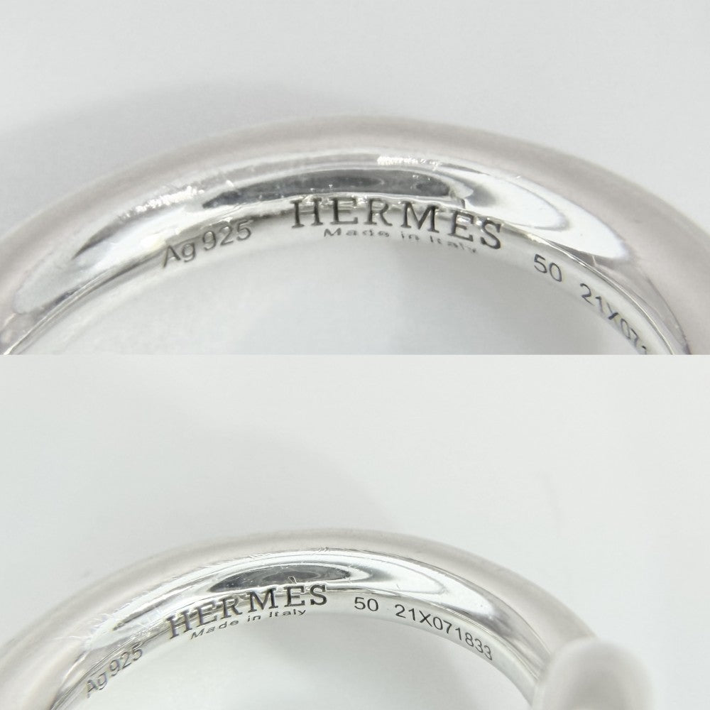 【開店SALE】 HERMES エルメス 指輪 クロワゼット アクセサリー ジュエリー 小物 50サイズ シルバー925 約8号 レディース 約13.7g【中古品】