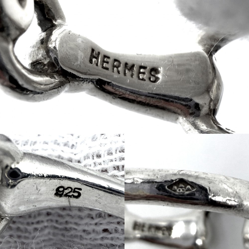 HERMES エルメス 指輪 ホースビット リング アクセサリー ジュエリー 小物 51サイズ シルバー925 約10号 シルバー ユニセックス 約4.2g【中古品】