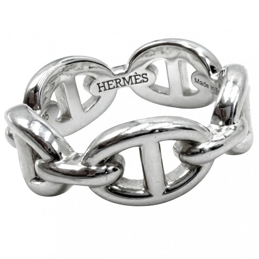 HERMES エルメス 指輪 シェーヌダンクル アンシェネ アクセサリー ジュエリー 小物 49サイズ シルバー925 約8.5号 ユニセックス 約5.1g【中古品】