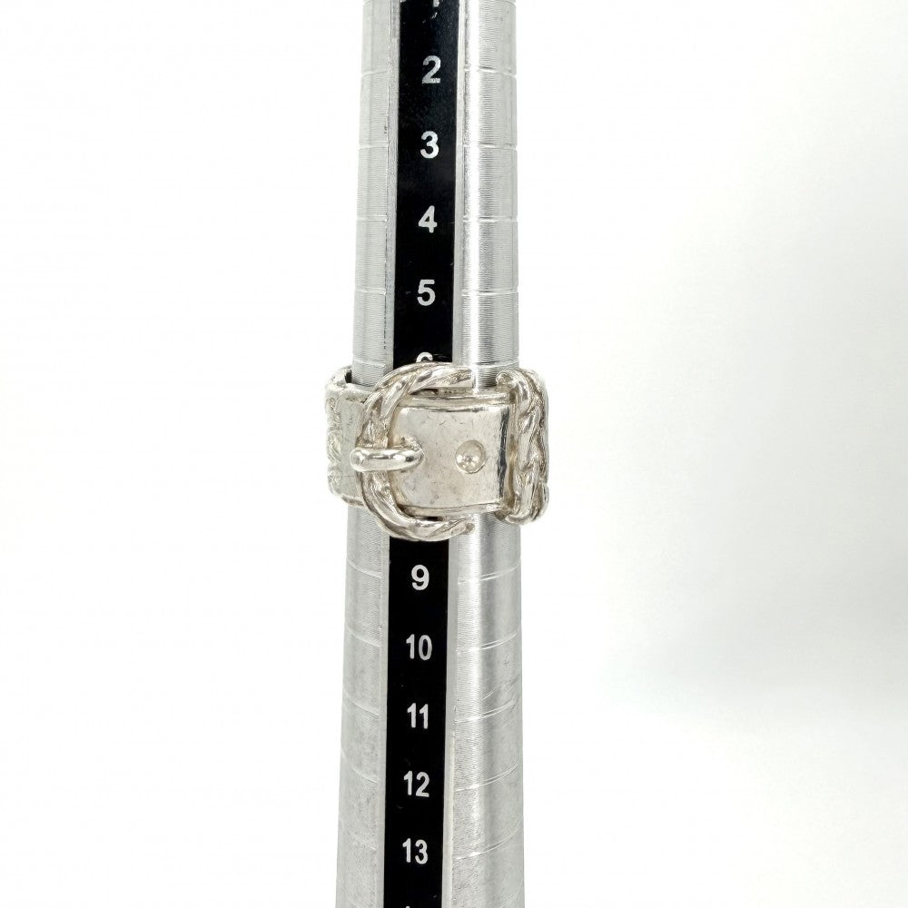 HERMES エルメス 指輪 ディアンヌ リング アクセサリー ジュエリー ベルトモチーフ ヴィンテージ 51サイズ シルバー925 約8号 レディース 約12.7g【中古品】