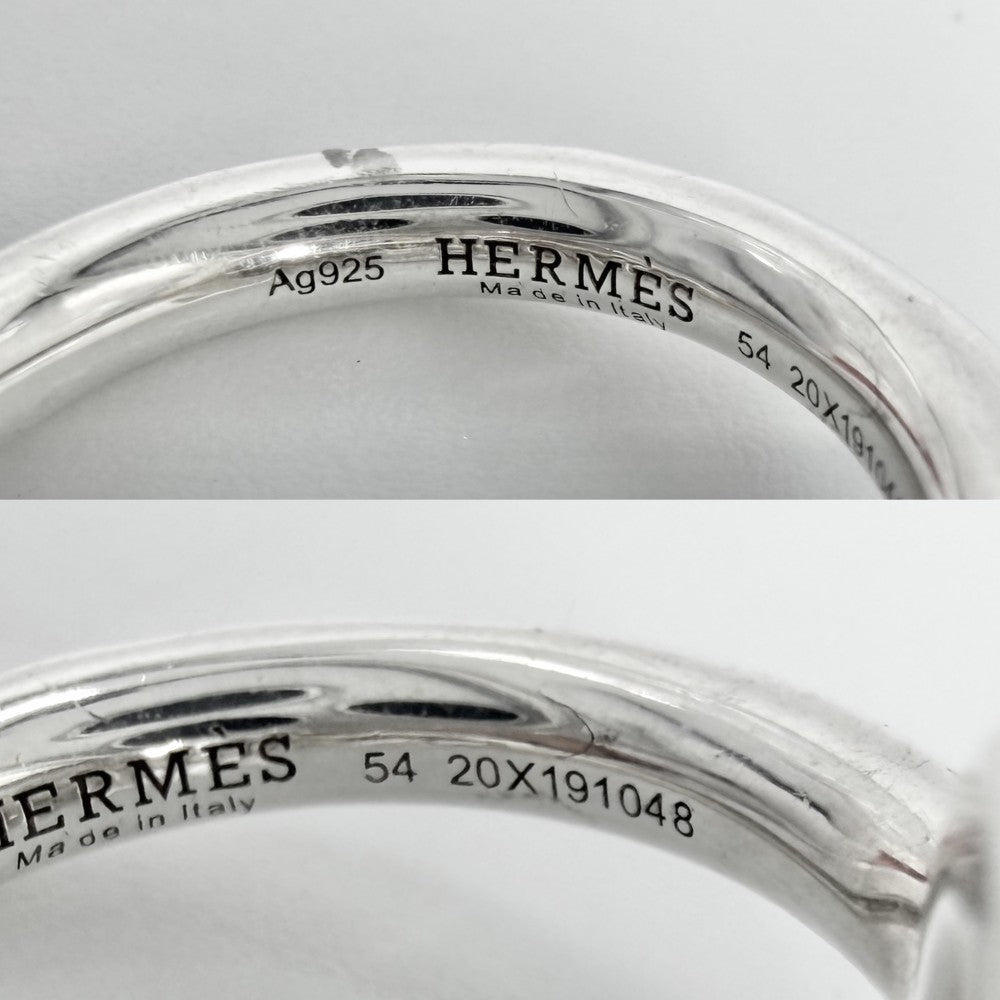 HERMES エルメス 指輪 リング クロワゼット アクセサリー ジュエリー 小物 54サイズ シルバー925 約12号 レディース 約14.6g【中古品】