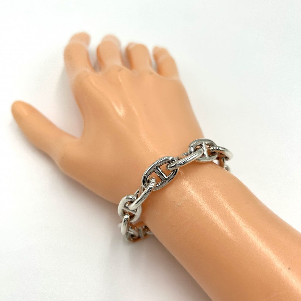 HERMES エルメス ブレスレット シェーヌダンクルMM アクセサリー ジュエリー 15コマ シルバー シルバー925 メンズ 約56.0g【中古品】