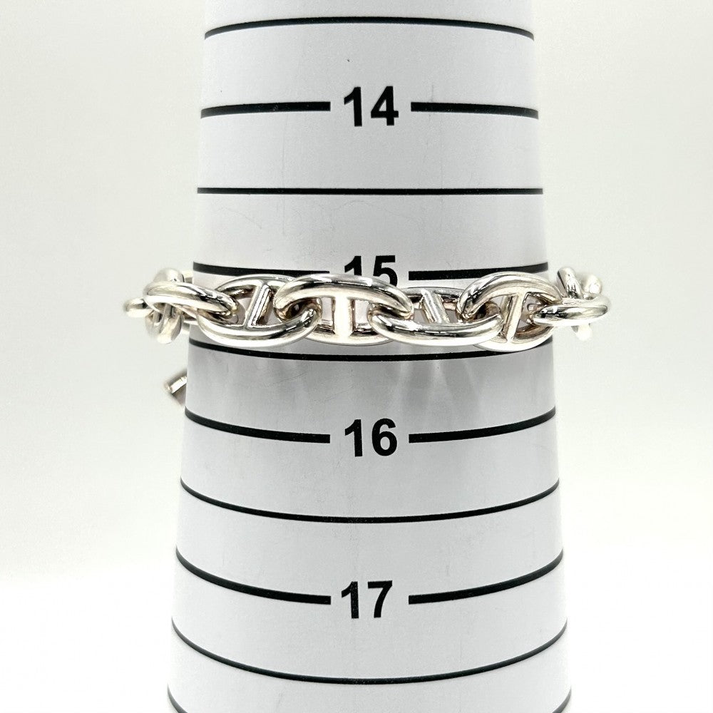 HERMES エルメス ブレスレット シェーヌダンクルMM アクセサリー ジュエリー 15コマ シルバー シルバー925 メンズ 約56.0g【中古品】