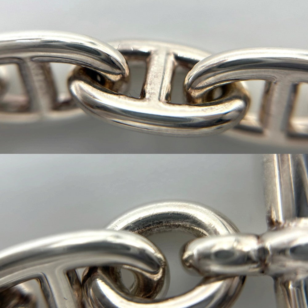 HERMES エルメス ブレスレット シェーヌダンクルMM アクセサリー ジュエリー 15コマ シルバー シルバー925 メンズ 約56.0g【中古品】