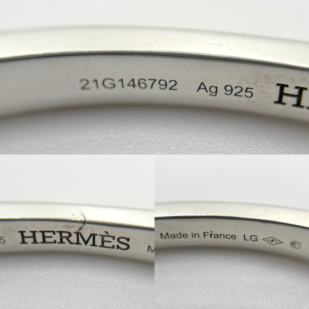 HERMES エルメス バングル クルードフォルジュ ブレスレット アクセサリー 小物 LGサイズ シルバー925 シルバー レディース 約47.0g【中古品】