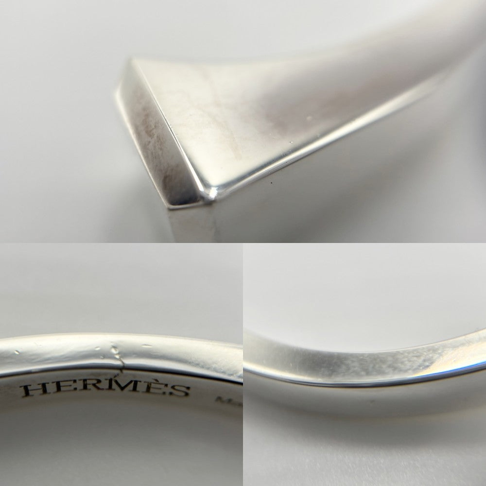 HERMES エルメス バングル クルードフォルジュ ブレスレット アクセサリー 小物 LGサイズ シルバー925 シルバー レディース 約47.0g【中古品】
