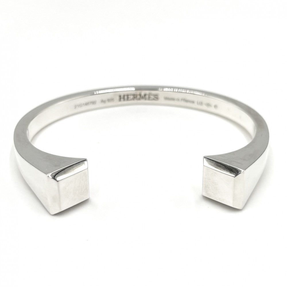 HERMES エルメス バングル クルードフォルジュ ブレスレット アクセサリー 小物 LGサイズ シルバー925 シルバー レディース 約47.0g【中古品】