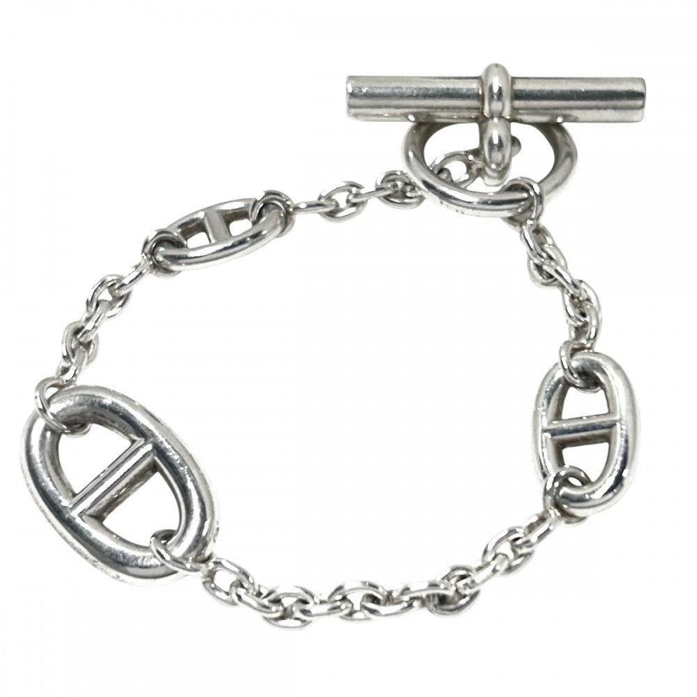 【開店SALE】 HERMES エルメス ブレスレット シェーヌダンクル ファランドールST アクセサリー ジュエリー メンズ レディース シルバー925 ユニセックス 約24.9g【中古品】