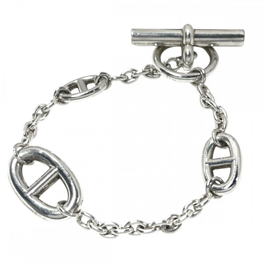 【開店SALE】 HERMES エルメス ブレスレット シェーヌダンクル ファランドールST アクセサリー ジュエリー メンズ レディース シルバー925 ユニセックス 約24.9g【中古品】