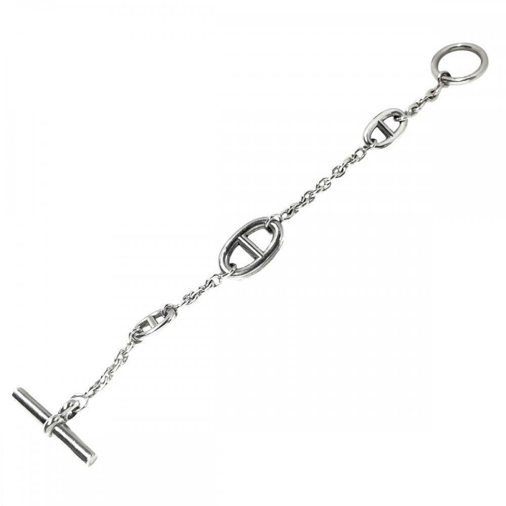 【開店SALE】 HERMES エルメス ブレスレット シェーヌダンクル ファランドールST アクセサリー ジュエリー メンズ レディース シルバー925 ユニセックス 約24.9g【中古品】