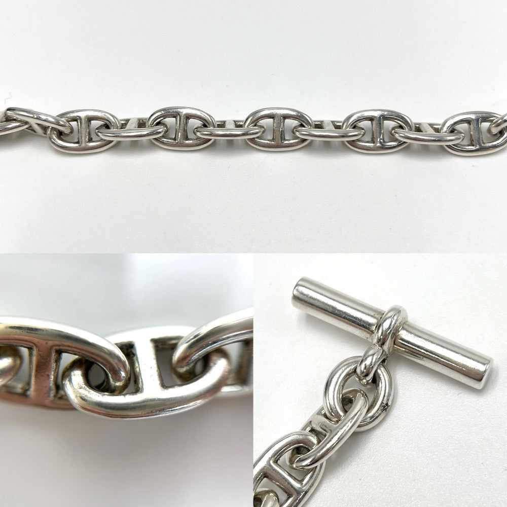 HERMES エルメス ネックレス シェーヌダンクルMM アクセサリー ジュエリー 36コマ シルバー925 メンズ 約98.5g【中古品】