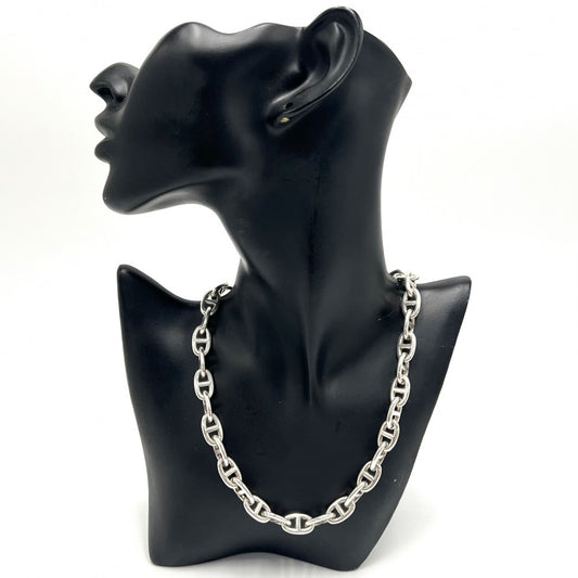 HERMES エルメス ネックレス シェーヌダンクルMM アクセサリー ジュエリー 36コマ シルバー925 メンズ 約98.5g【中古品】