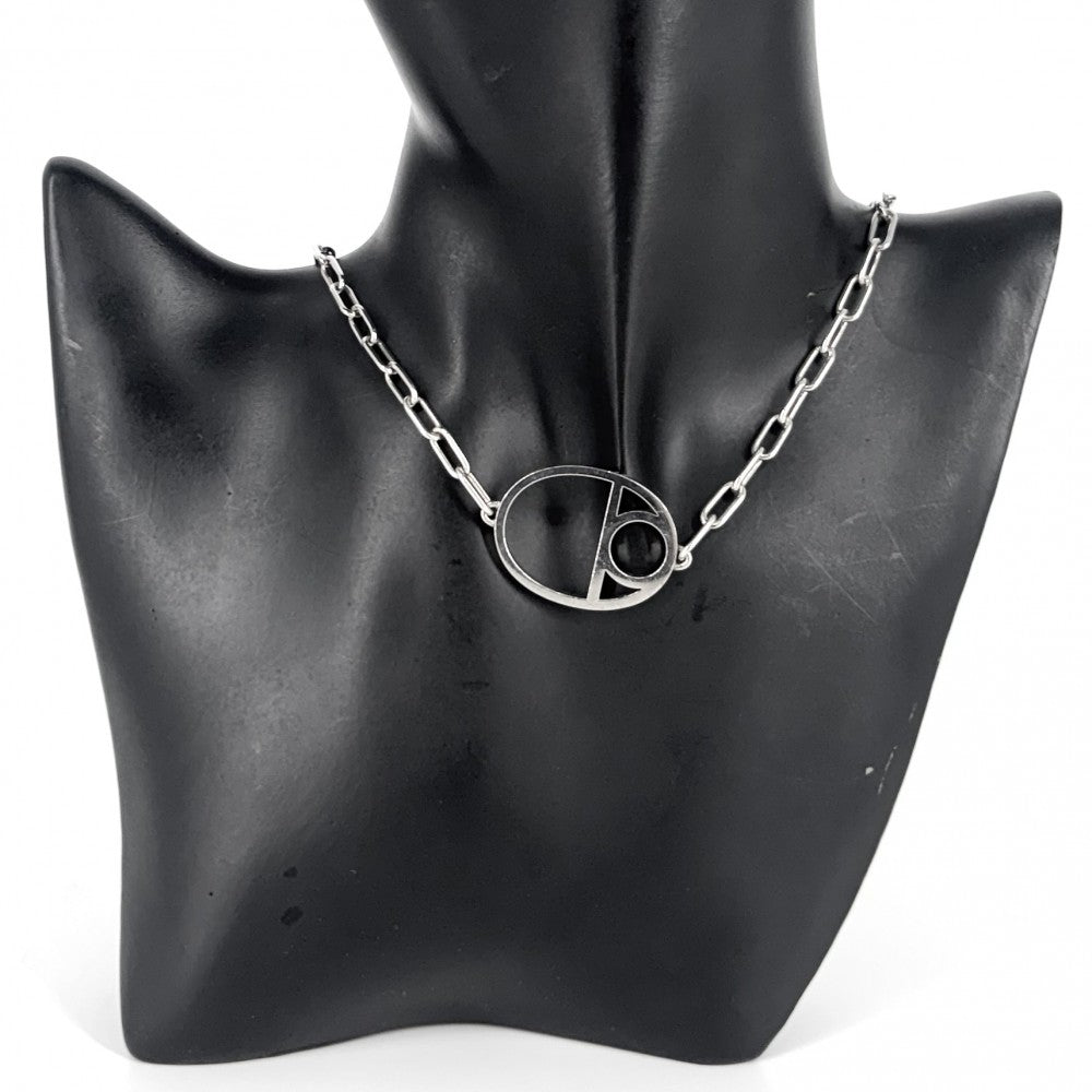 【開店SALE】 HERMES エルメス ネックレス シェーヌダンクルゲーム ペンダント ジュエリー アクセサリー シルバー925 レディース 約17.8g【中古品】