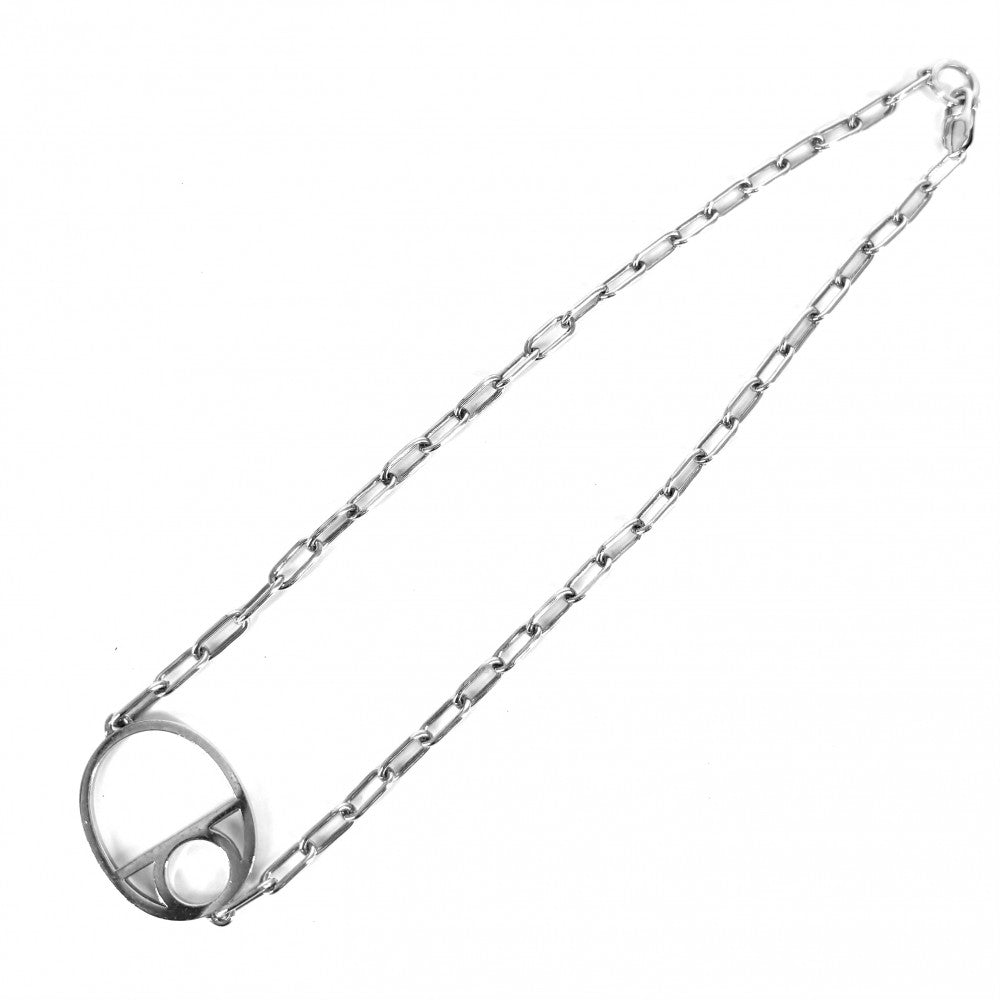 【開店SALE】 HERMES エルメス ネックレス シェーヌダンクルゲーム ペンダント ジュエリー アクセサリー シルバー925 レディース 約17.8g【中古品】