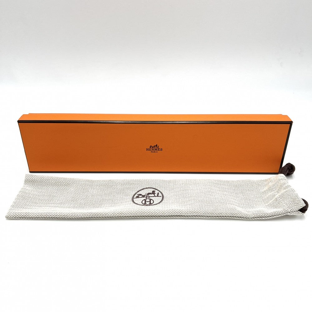 HERMES エルメス ブレスレット メリメロ アクセサリー ジュエリー メンズ レディース バッファローホーン レザー ブラウン 茶 オレンジ ユニセックス 約27.6g【中古品】