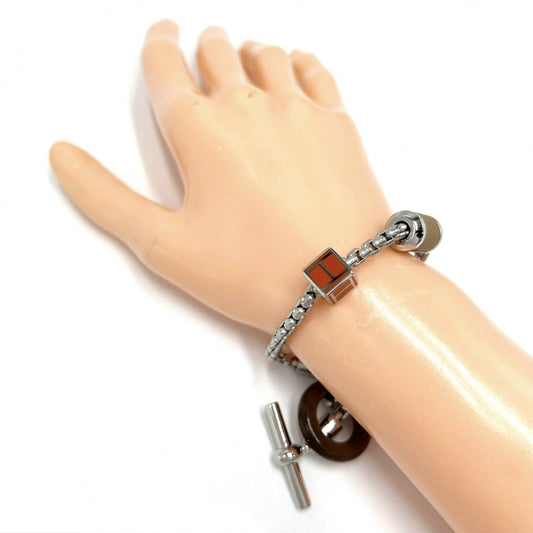 【開店SALE】 HERMES エルメス ブレスレット メリメロ アクセサリー ジュエリー メンズ レディース バッファローホーン レザー ブラウン 茶 オレンジ ユニセックス 約27.6g【中古品】