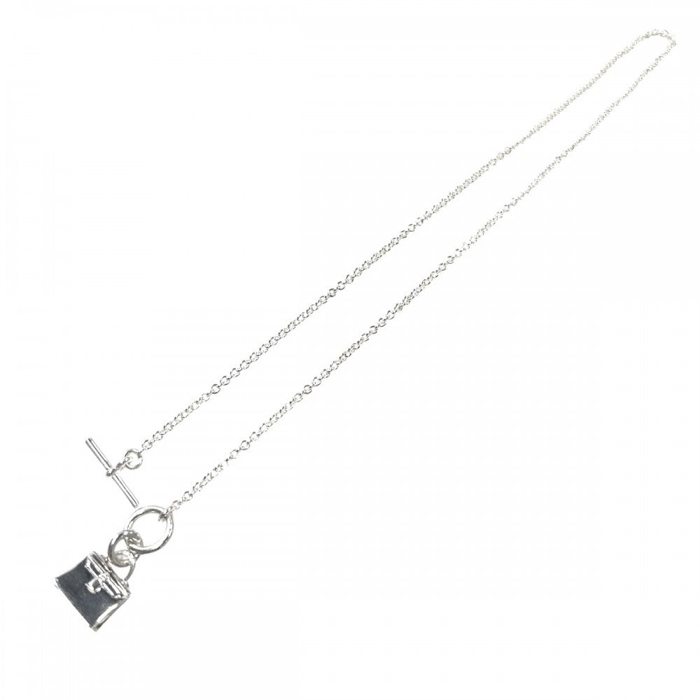 【開店SALE】 HERMES エルメス ネックレス ペンダント アミュレットケリー　 バッグモチーフ　 アクセサリー シルバー925 レディース 約10.3g【中古品】