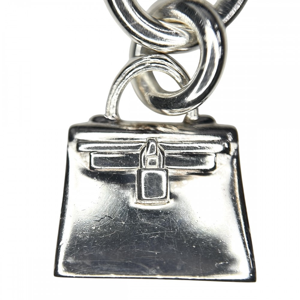 【開店SALE】 HERMES エルメス ネックレス ペンダント アミュレットケリー　 バッグモチーフ　 アクセサリー シルバー925 レディース 約10.3g【中古品】
