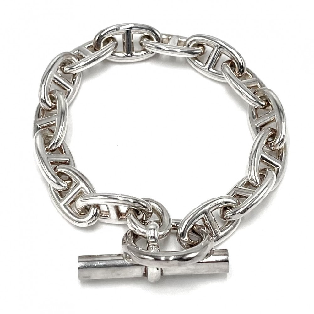 HERMES エルメス ブレスレット シェーヌダンクルGM アクセサリー ジュエリー 14コマ シルバー925 メンズ 約76.3g【中古品】