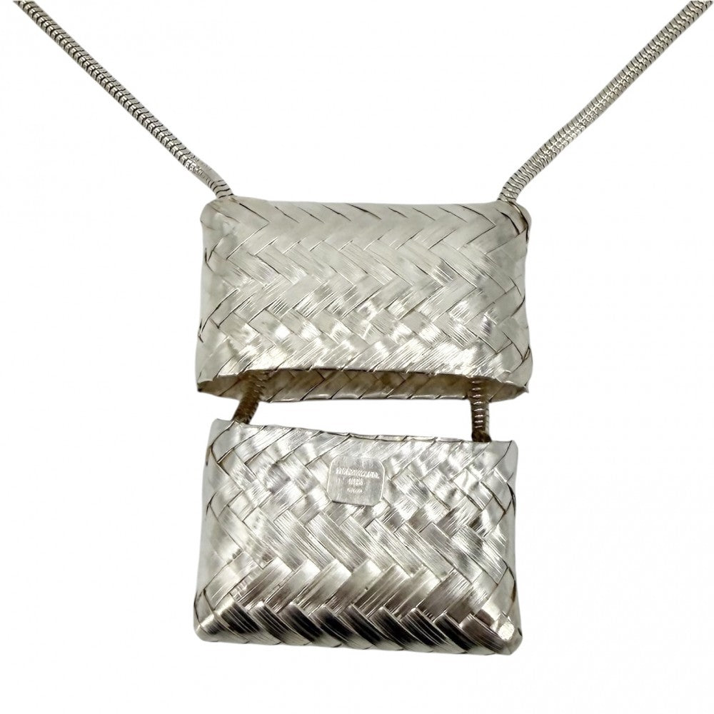 【開店SALE】 TIFFANY&Co. ティファニー ネックレス ピルケース ジュエリー アクセサリー シルバー925 レディース 約45.6g【中古品】
