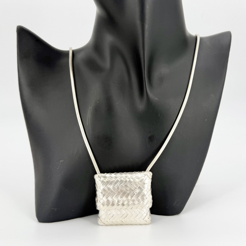 【開店SALE】 TIFFANY&Co. ティファニー ネックレス ピルケース ジュエリー アクセサリー シルバー925 レディース 約45.6g【中古品】