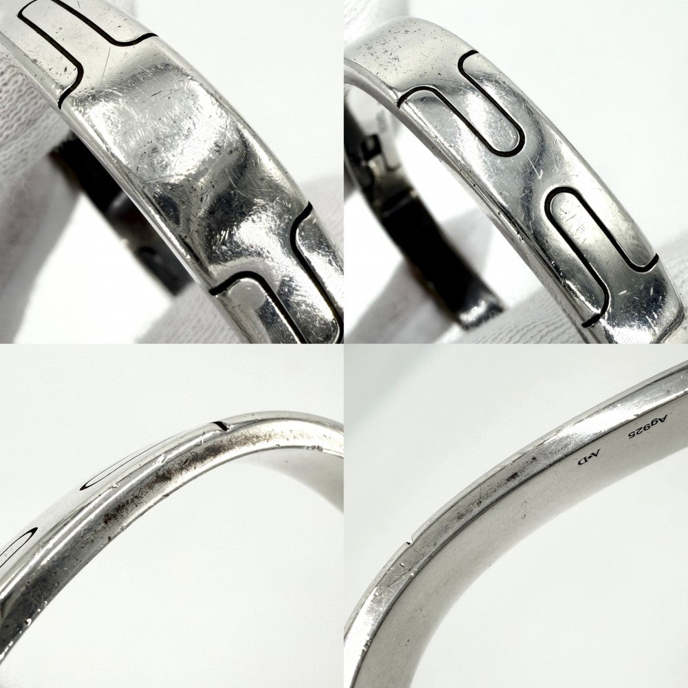 HERMES エルメス バングル ヘラクレス ブレスレット アクセサリー 小物 コンビ シルバー925 ブロンズ シルバー ブロンズ メンズ 約50.2g【中古品】