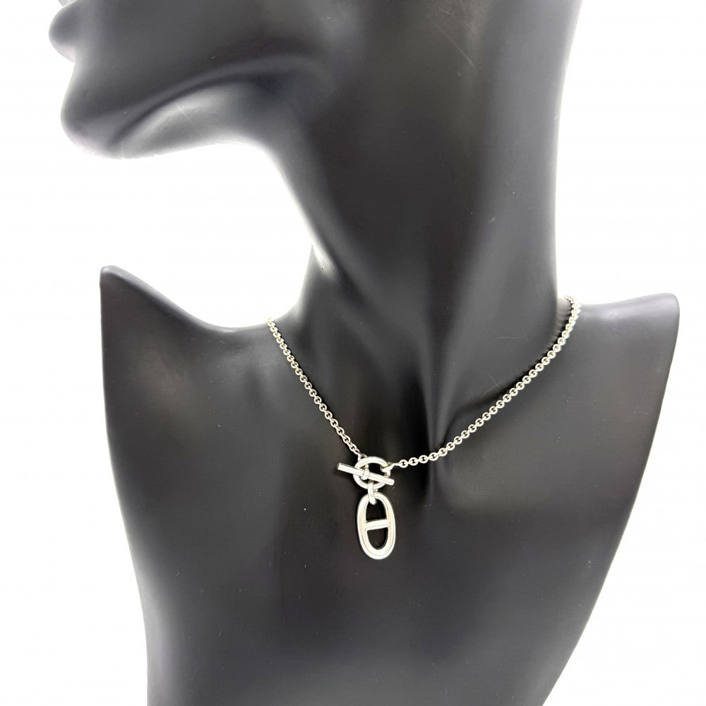 HERMES エルメス ネックレス シェーヌダンクル　アミュレット ペンダント ジュエリー アクセサリー シルバー925 レディース 約10.8g【中古品】