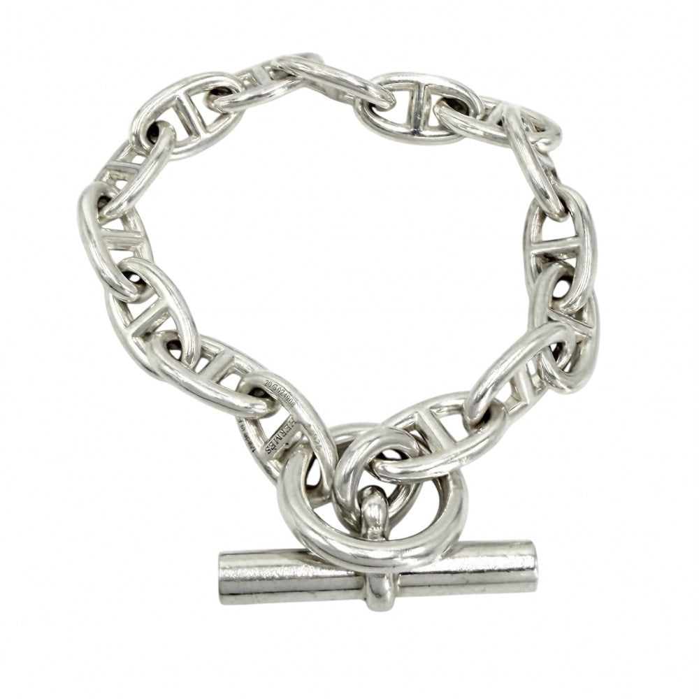 HERMES エルメス ブレスレット シェーヌダンクルGM アクセサリー ジュエリー 16コマ シルバー925 メンズ 約73.8g【中古品】