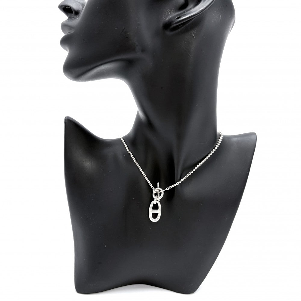 HERMES エルメス ネックレス シェーヌダンクル　アミュレット ペンダント ジュエリー アクセサリー シルバー925 レディース 約9.21g【中古品】