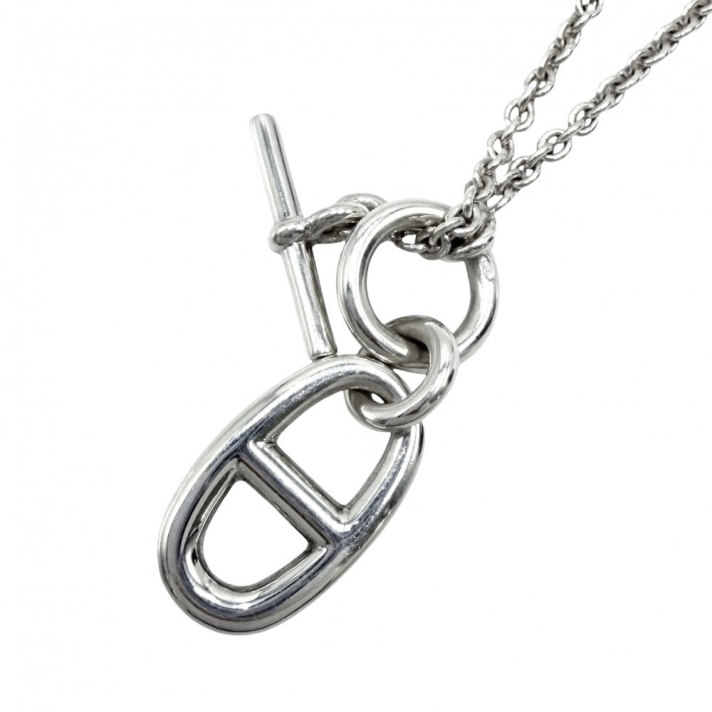 HERMES エルメス ネックレス シェーヌダンクル　アミュレット ペンダント ジュエリー アクセサリー シルバー925 レディース 約9.21g【中古品】