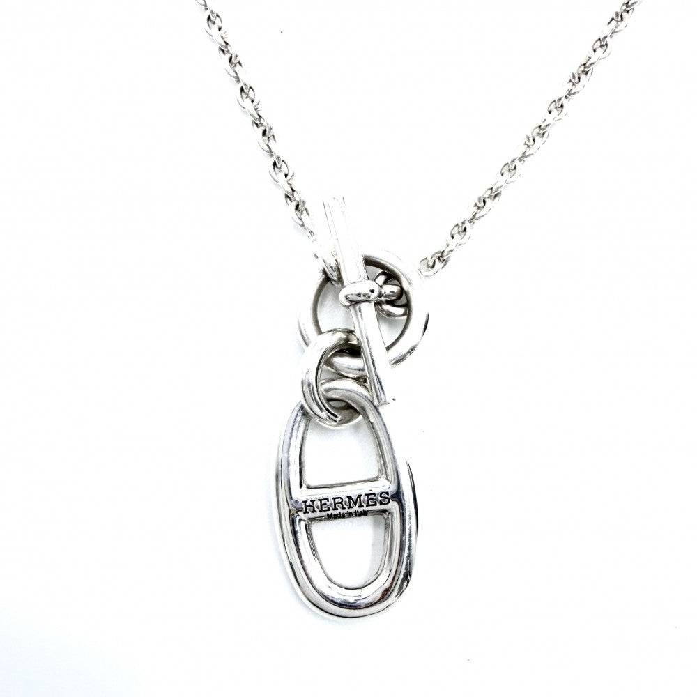 HERMES エルメス ネックレス シェーヌダンクル　アミュレット ペンダント ジュエリー アクセサリー シルバー925 レディース 約9.21g【中古品】