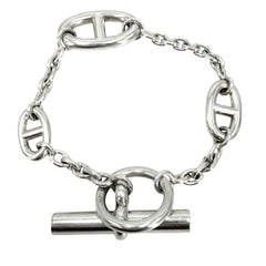 HERMES エルメス ブレスレット シェーヌダンクル ファランドール メンズ レディース シルバー925 ユニセックス 約25.0g【中古品】