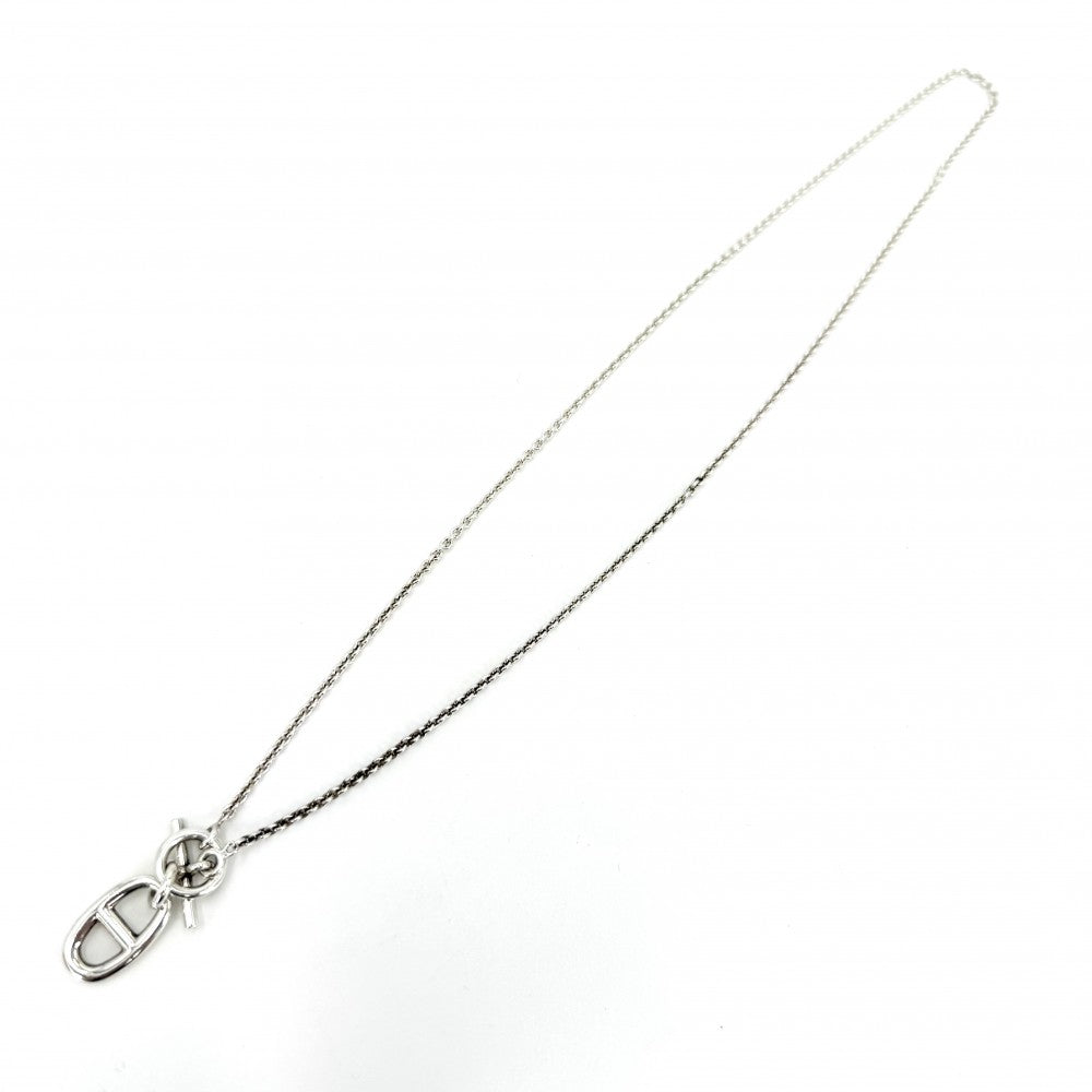 HERMES エルメス ネックレス シェーヌダンクル　アミュレット ペンダント ジュエリー アクセサリー シルバー925 ユニセックス 約10.6g【中古品】
