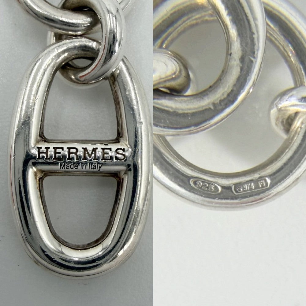 HERMES エルメス ネックレス シェーヌダンクル　アミュレット ペンダント ジュエリー アクセサリー シルバー925 ユニセックス 約10.6g【中古品】