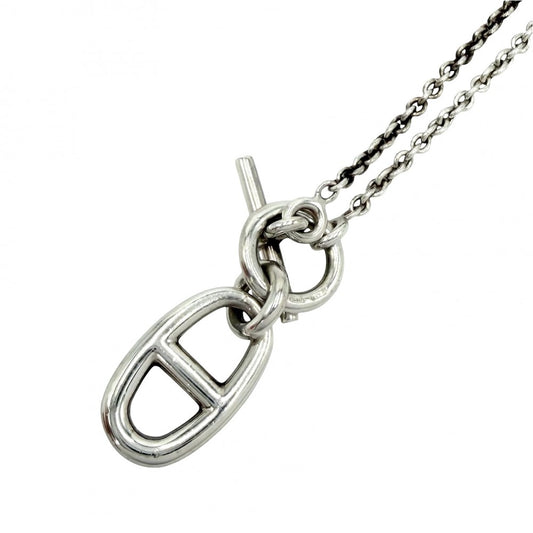 HERMES エルメス ネックレス シェーヌダンクル　アミュレット ペンダント ジュエリー アクセサリー シルバー925 ユニセックス 約10.6g【中古品】