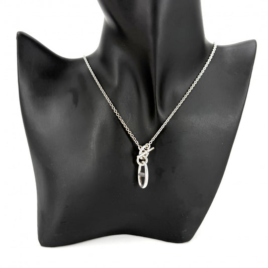 HERMES エルメス ネックレス シェーヌダンクル　アミュレット ペンダント ジュエリー アクセサリー シルバー925 ユニセックス 約10.6g【中古品】
