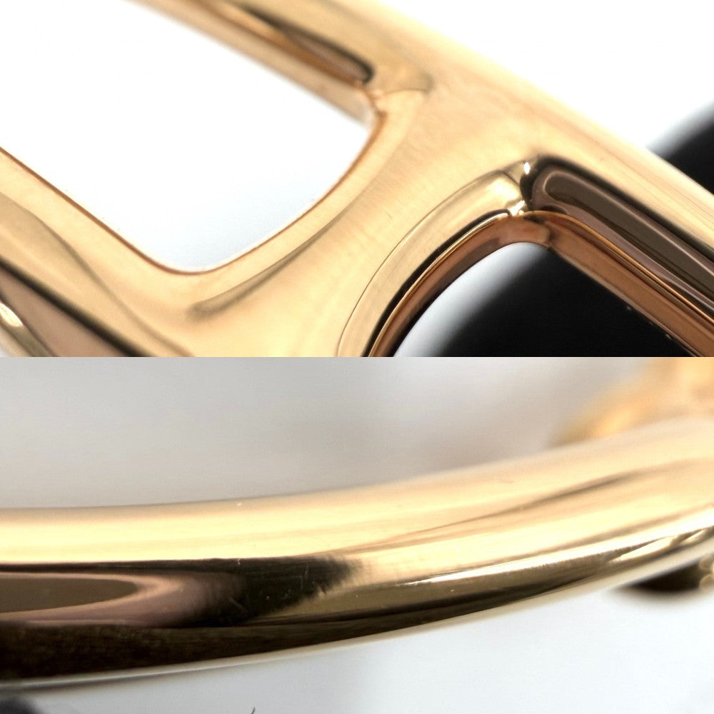 HERMES エルメス ブレスレット ルリドゥブルトゥール アクセサリー ピンク ブラウン 茶 ゴールド金具 レディース 約9.5g【中古品】