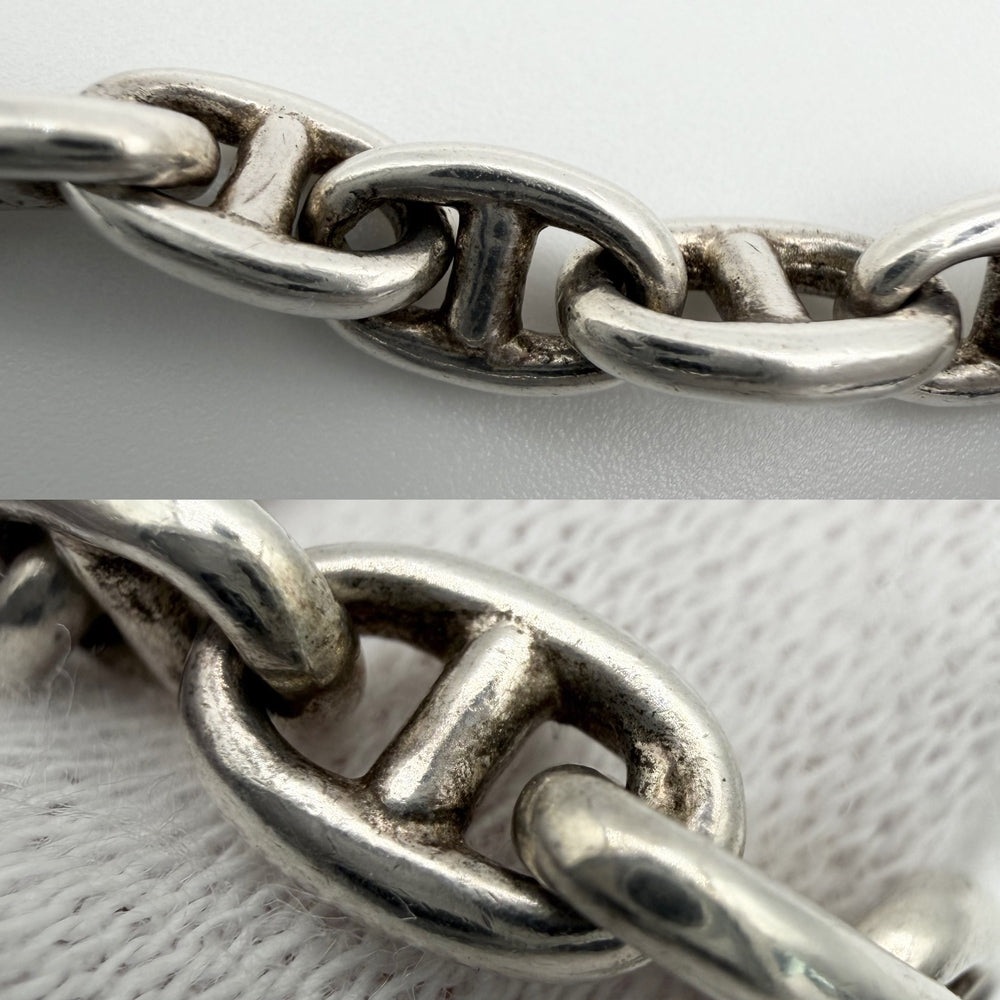 HERMES エルメス ブレスレット シェーヌダンクルTPM アクセサリー ジュエリー ヴィンテージ シルバー シルバー925 メンズ 約14.7g【中古品】