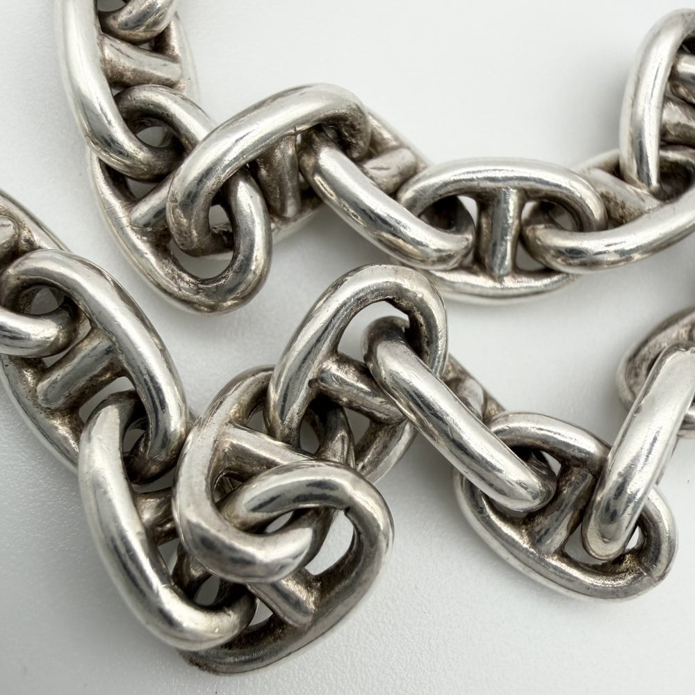 HERMES エルメス ブレスレット シェーヌダンクルTPM アクセサリー ジュエリー ヴィンテージ シルバー シルバー925 メンズ 約14.7g【中古品】