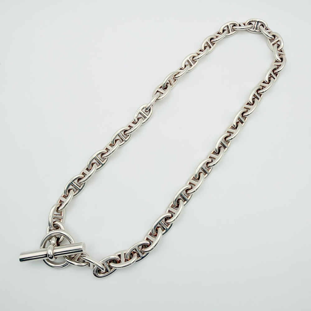 HERMES エルメス ネックレス シェーヌダンクルPM チェーン ジュエリー アクセサリー 43コマ シルバー925 レディース 約72.8g【中古品】
