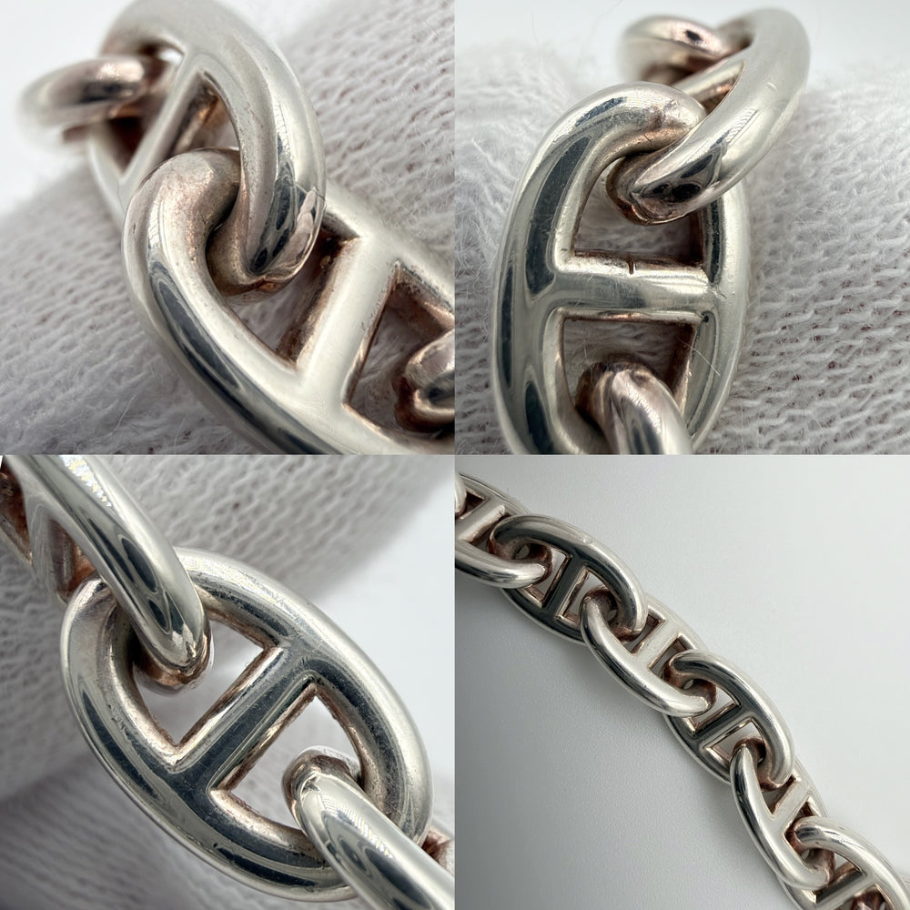 HERMES エルメス ネックレス シェーヌダンクルPM チェーン ジュエリー アクセサリー 43コマ シルバー925 レディース 約72.8g【中古品】