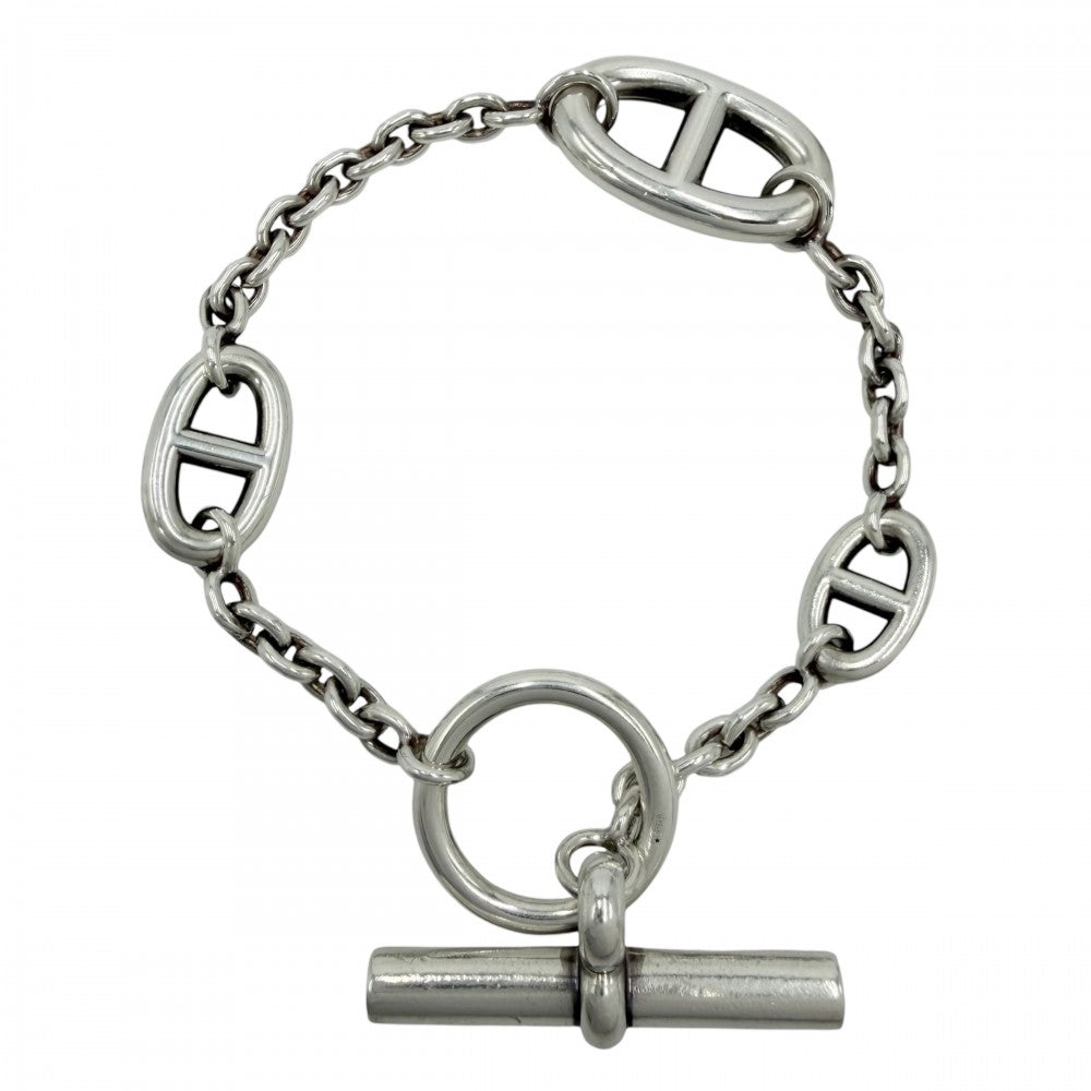 HERMES エルメス ブレスレット シェーヌダンクル ファランドールLG アクセサリー ジュエリー メンズ レディース シルバー925 ユニセックス 約25.3g【中古品】