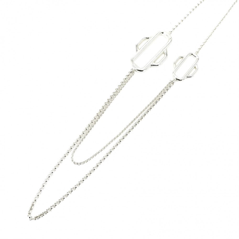 HERMES エルメス ネックレス アトラージュ アクセサリー ロングネックレス ジュエリー シルバー925 レディース 約92.7g【中古品】