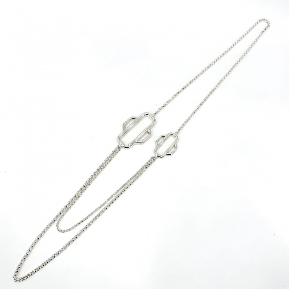 HERMES エルメス ネックレス アトラージュ アクセサリー ロングネックレス ジュエリー シルバー925 レディース 約92.7g【中古品】