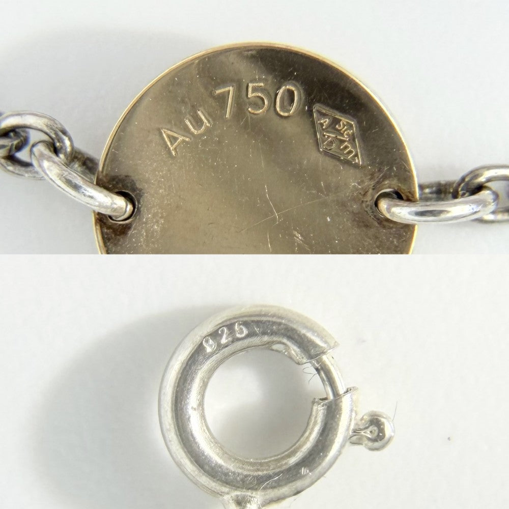 HERMES エルメス ネックレス セリエ コンフェッティ80 ロングネックレス ジュエリー アクセサリー Au750 18金PG シルバー925 K18ピンクゴールド レディース 約24.0g【中古品】