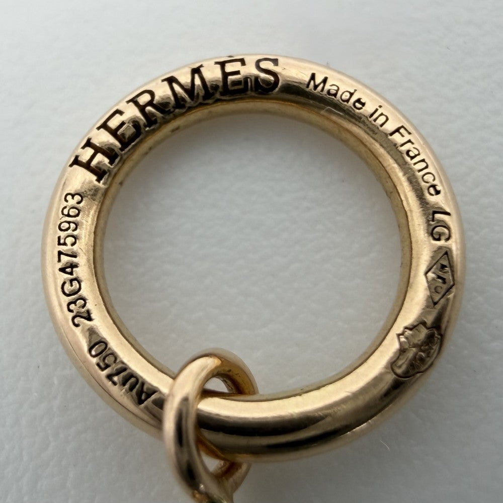 HERMES エルメス ブレスレット シェーヌダンクル ニューファランドール メンズ レディース 18金PG Au750 K18ピンクゴールド レディース 約4.4g【中古品】